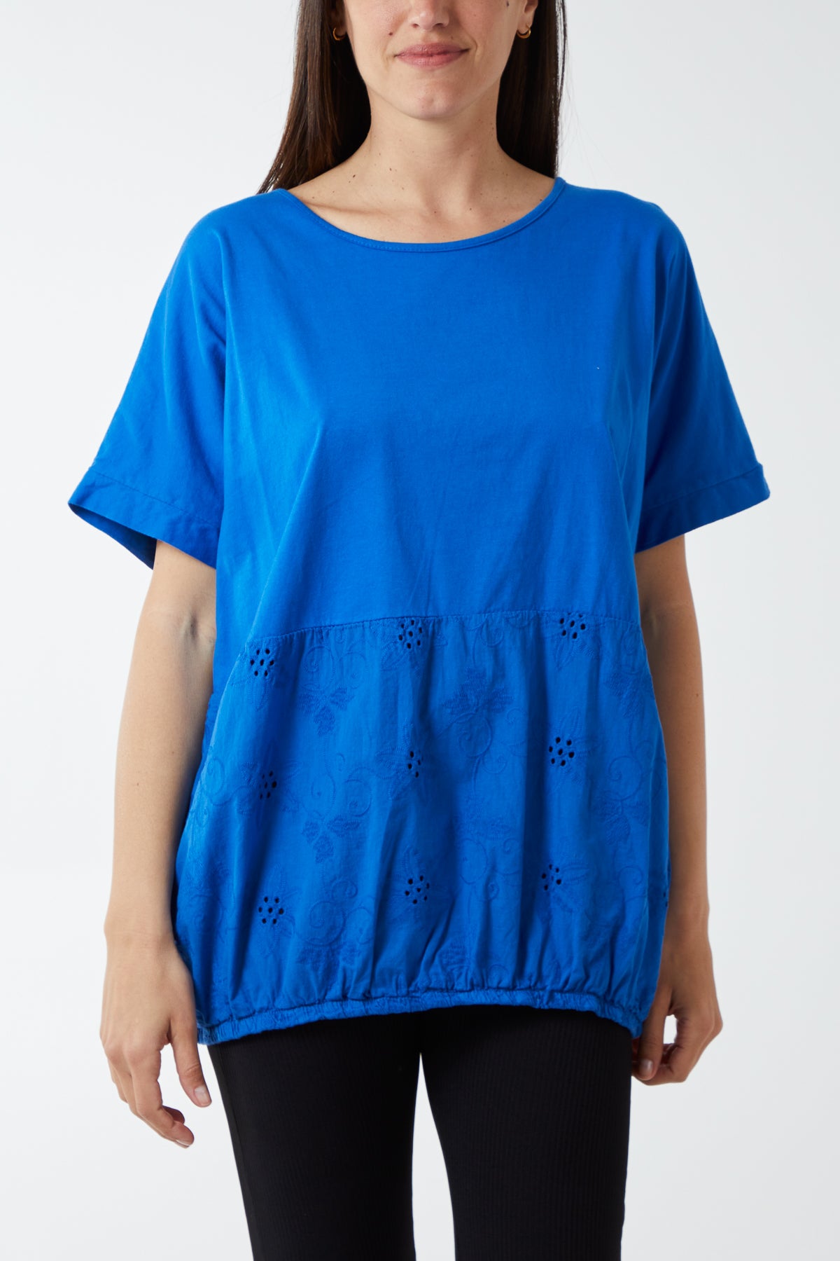 Broderie Anglaise Panel Top
