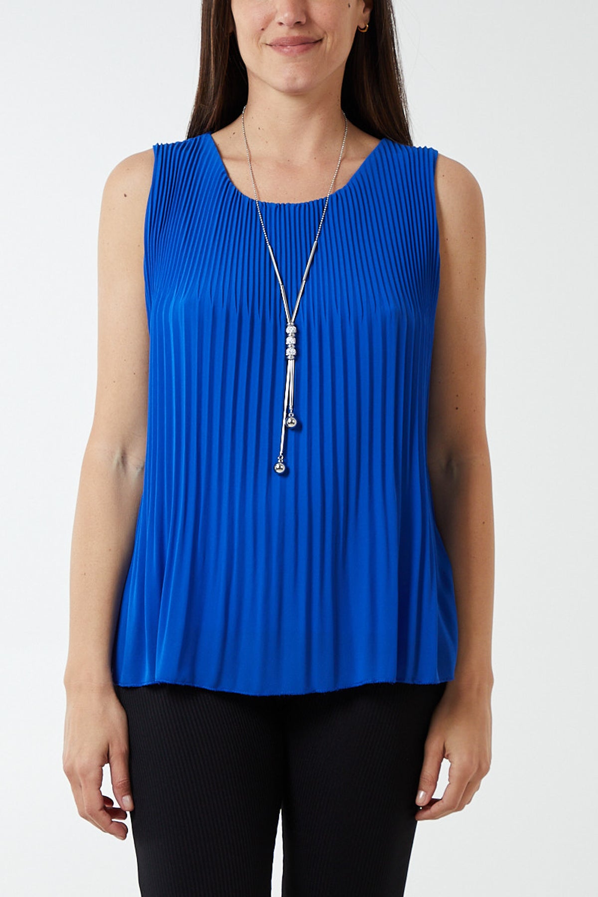 Pleated Necklace Vest
