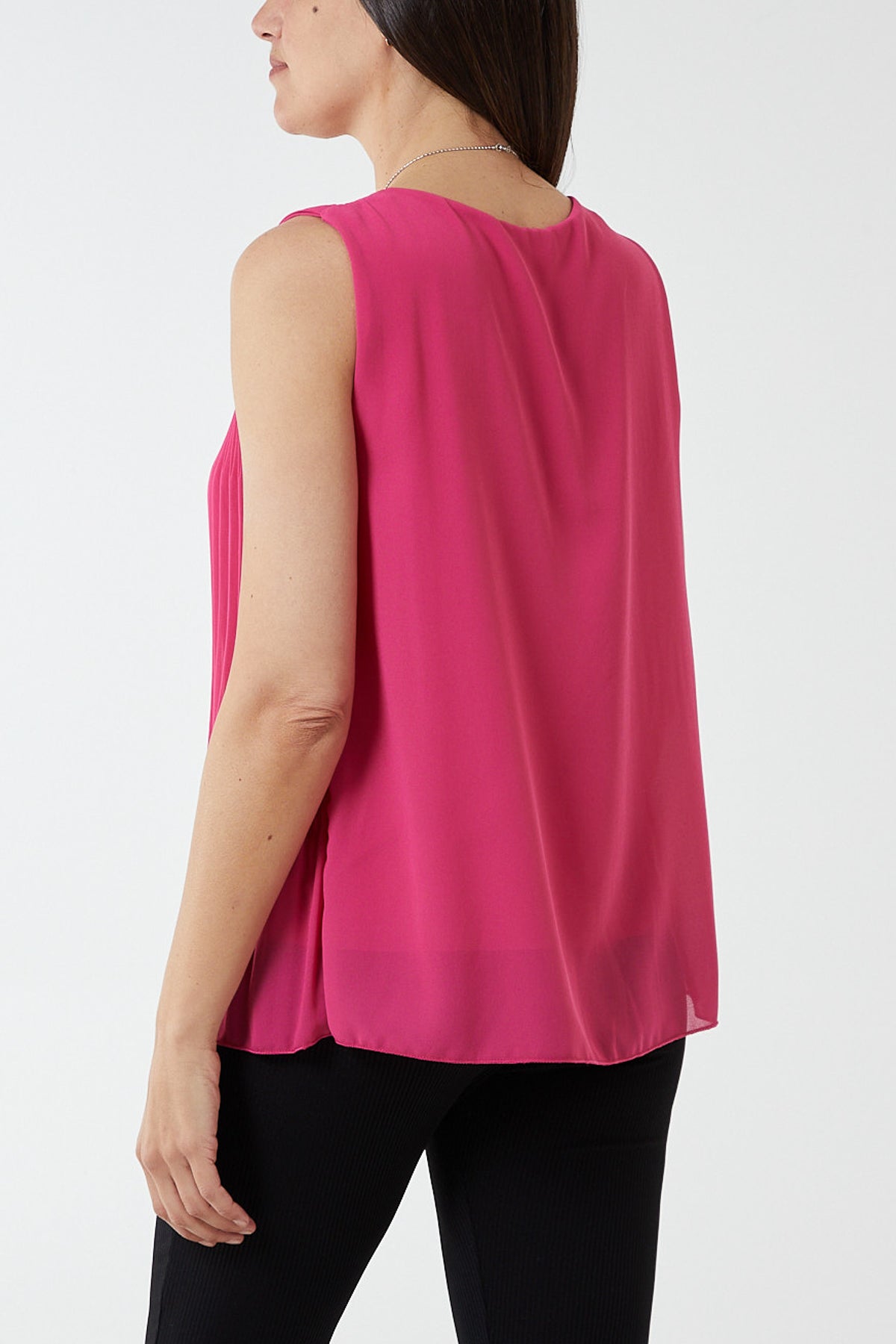 Pleated Necklace Vest