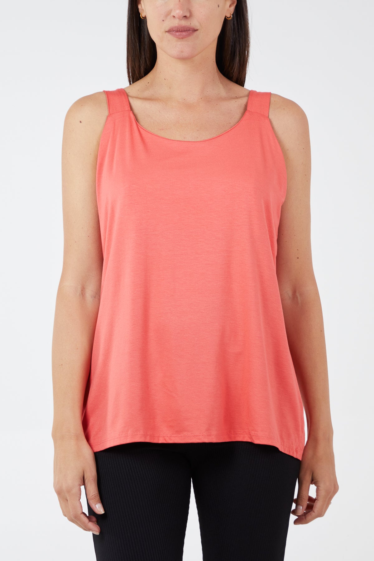 Double Layer Scoop Neck Vest