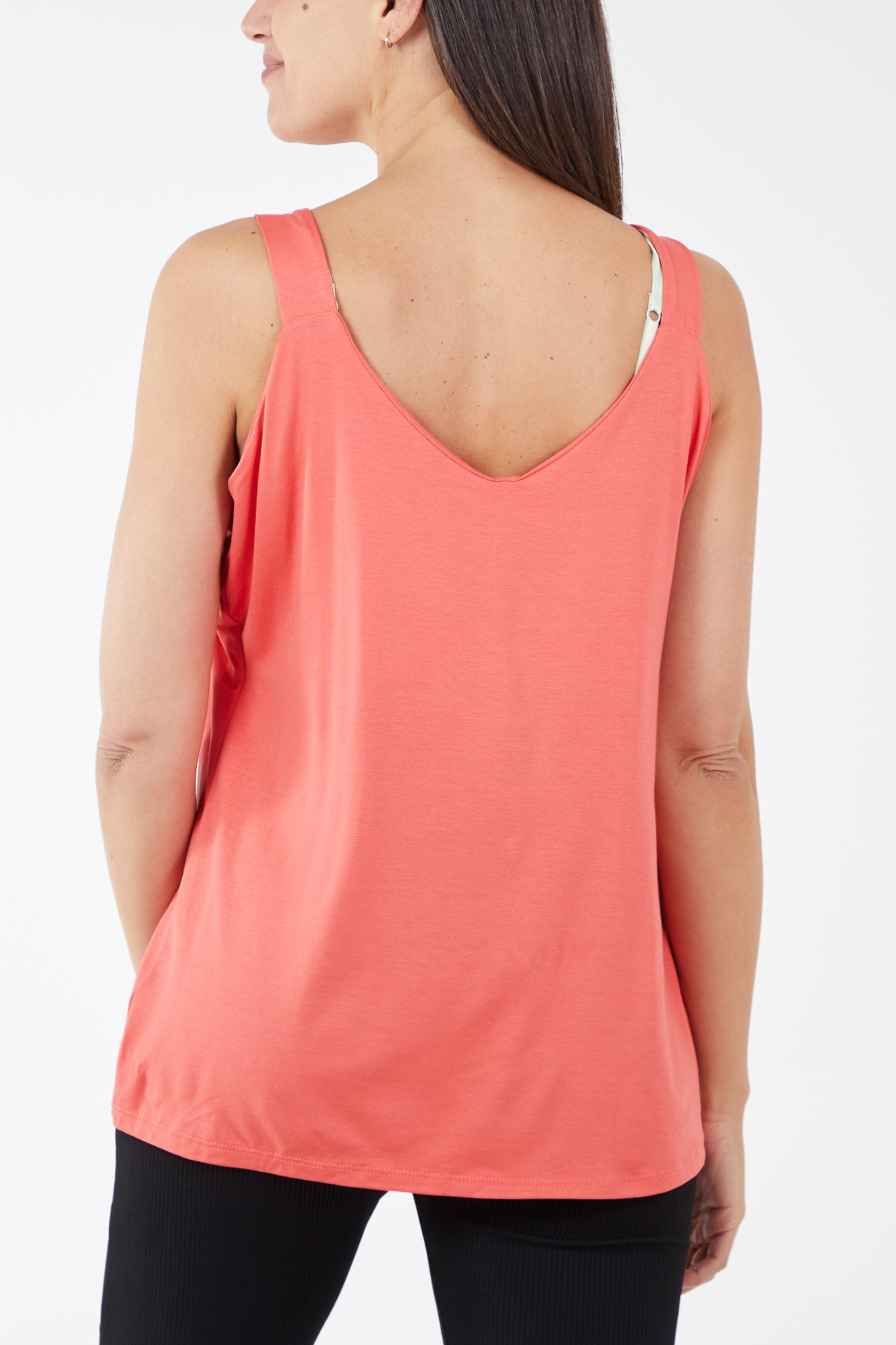 Double Layer Scoop Neck Vest