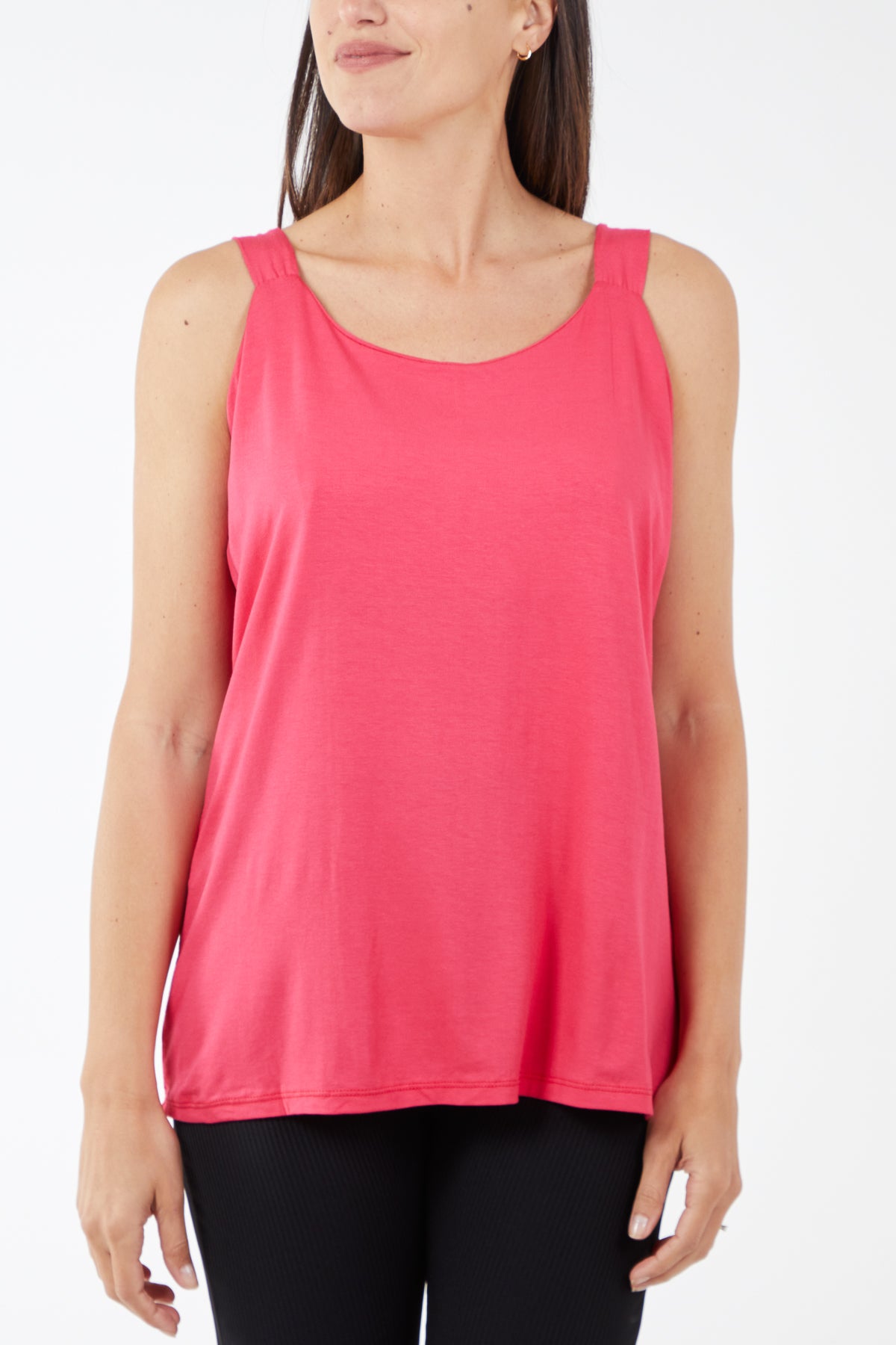 Double Layer Scoop Neck Vest