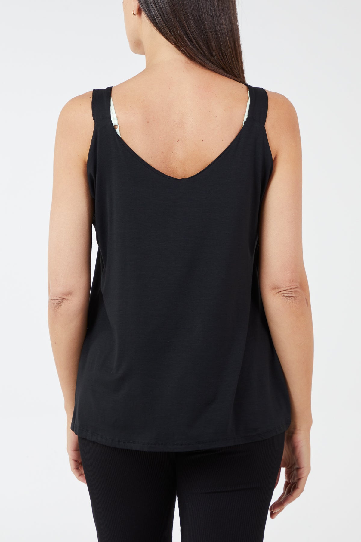 Double Layer Scoop Neck Vest
