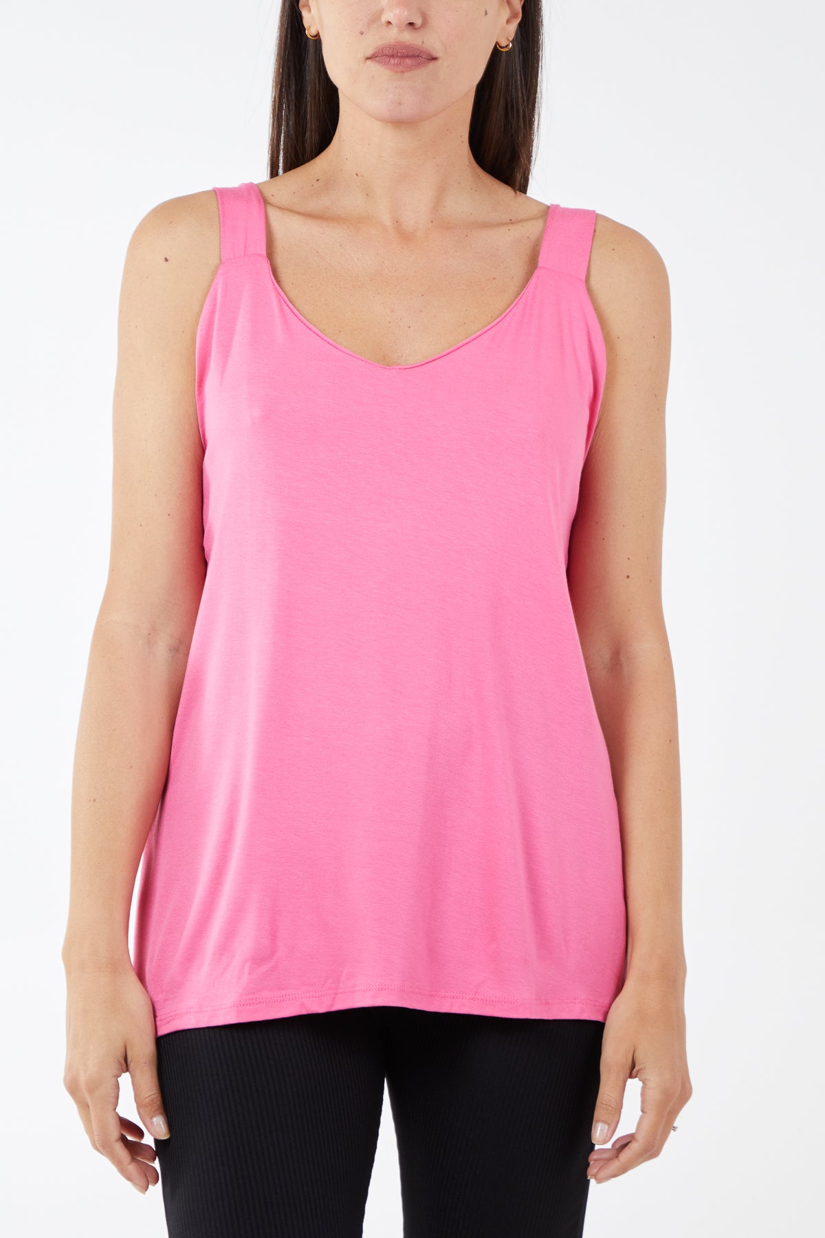 Double Layer Scoop Neck Vest