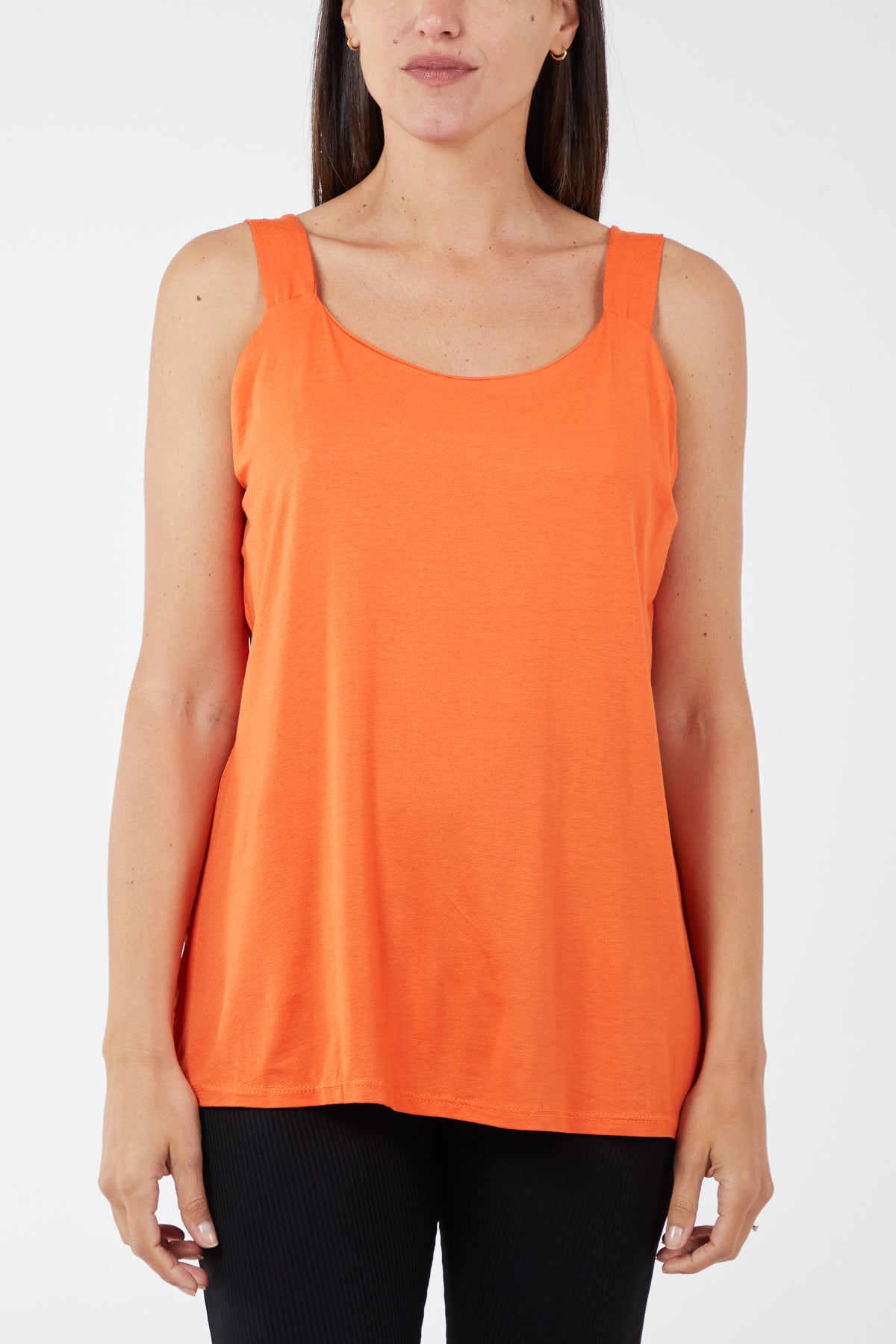 Double Layer Scoop Neck Vest