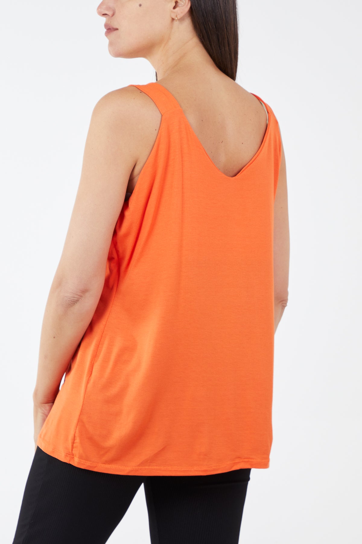 Double Layer Scoop Neck Vest