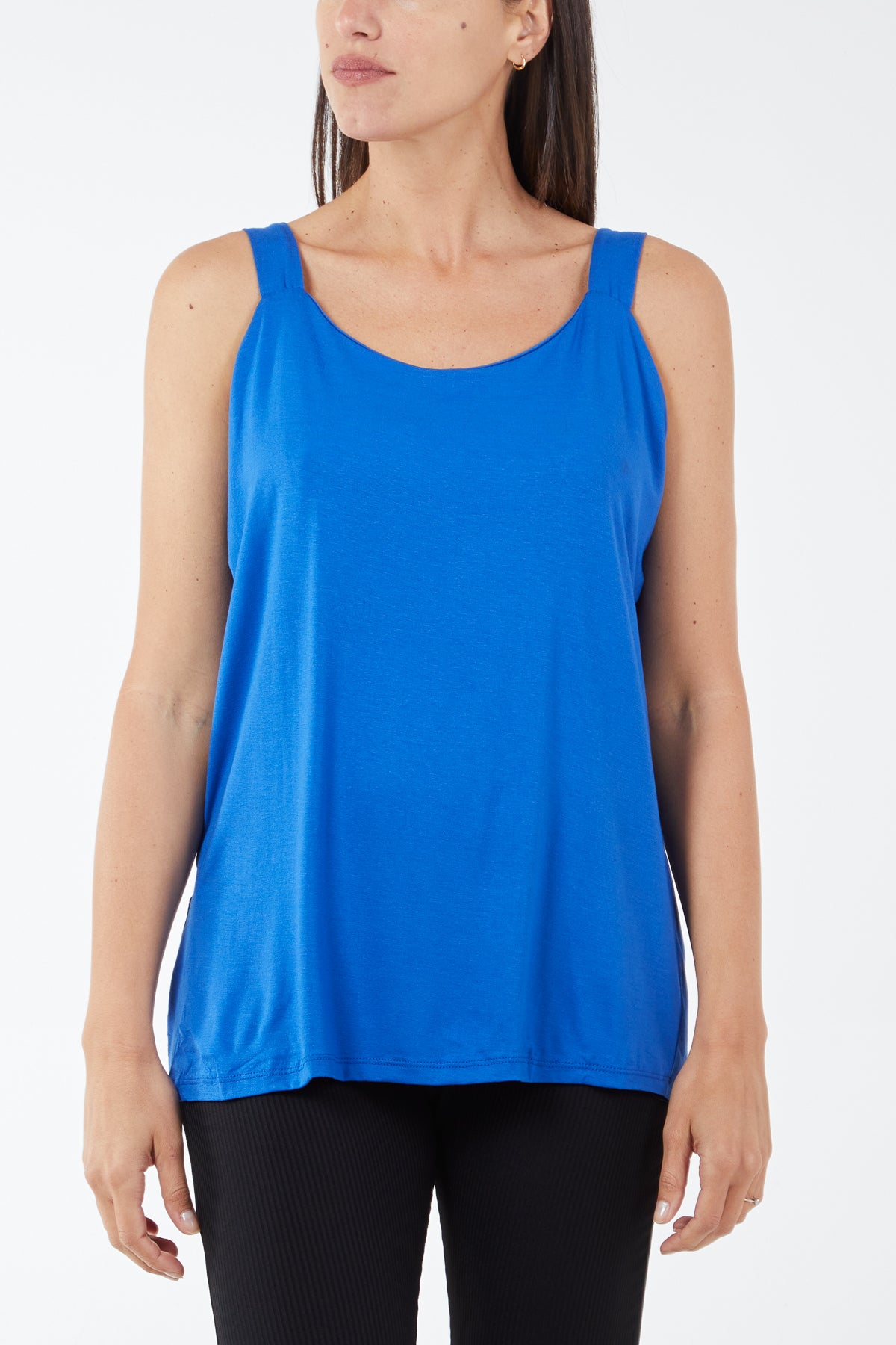 Double Layer Scoop Neck Vest