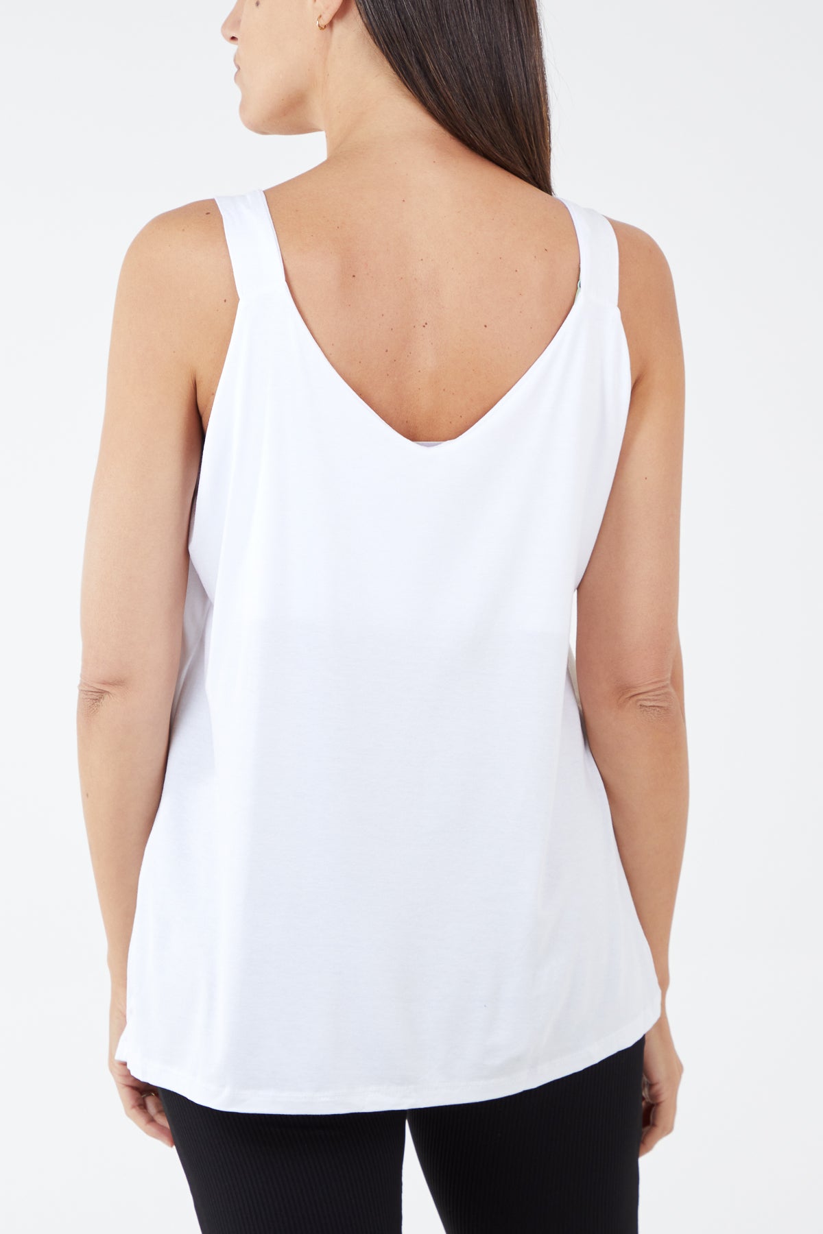 Double Layer Scoop Neck Vest