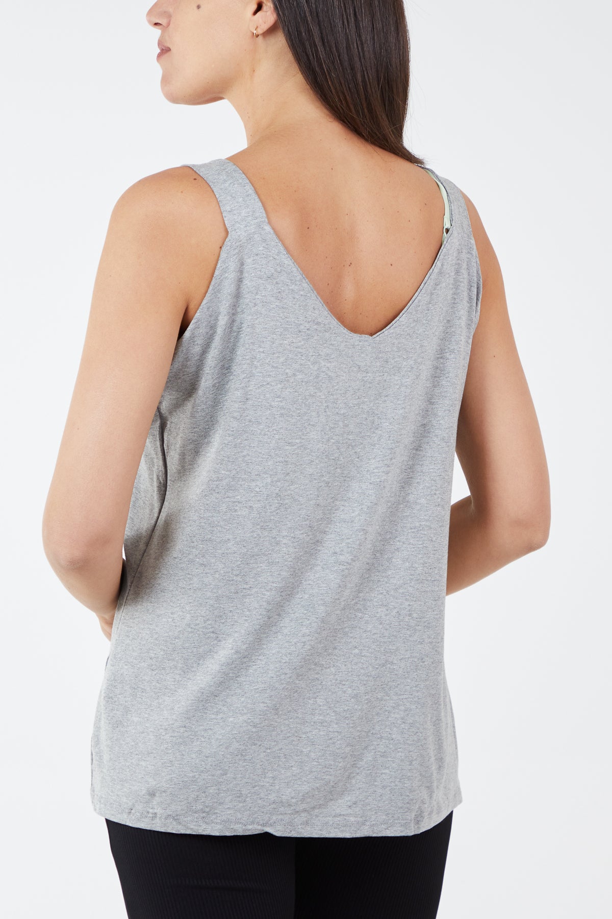 Double Layer Scoop Neck Vest