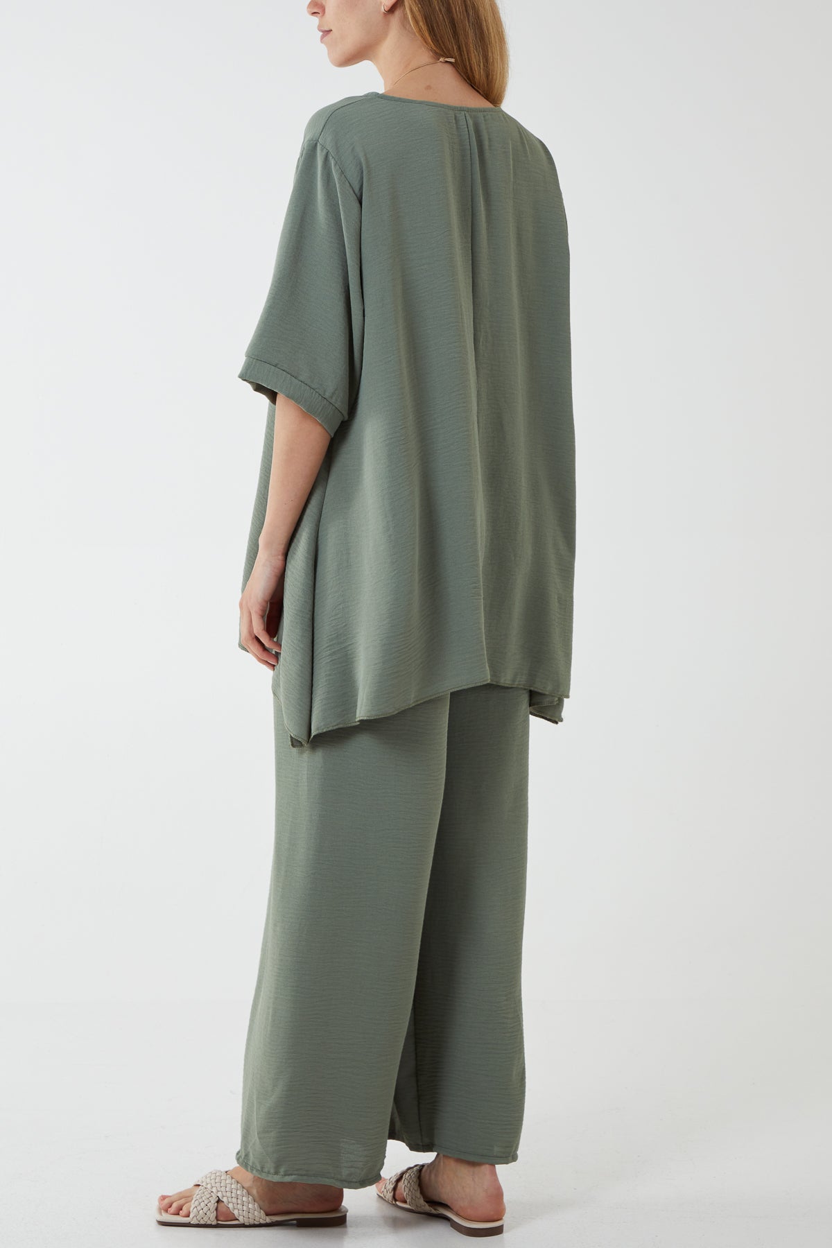 Oversized Necklace Top & Trouser Set