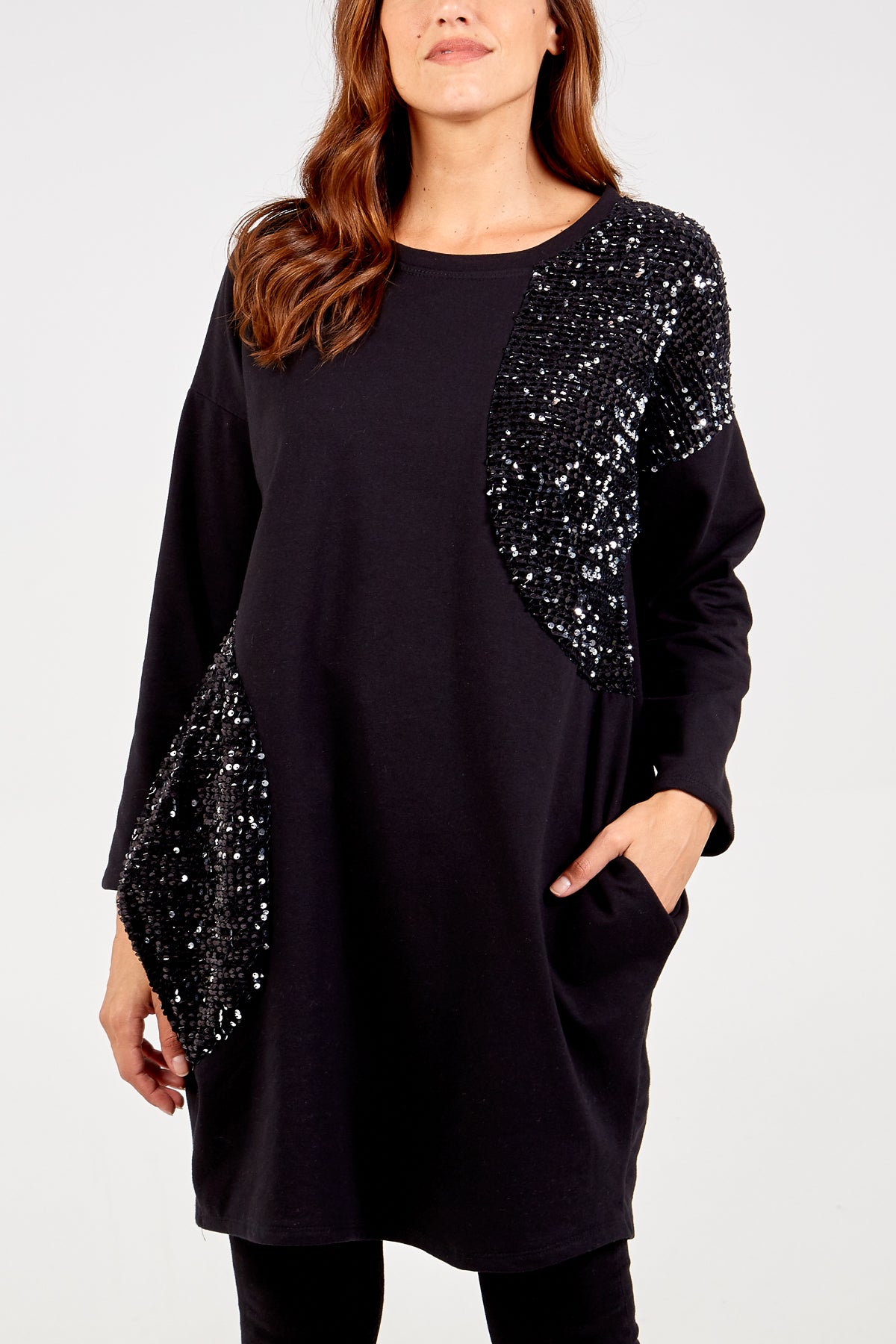 Sequin 2025 sweatshirt dress