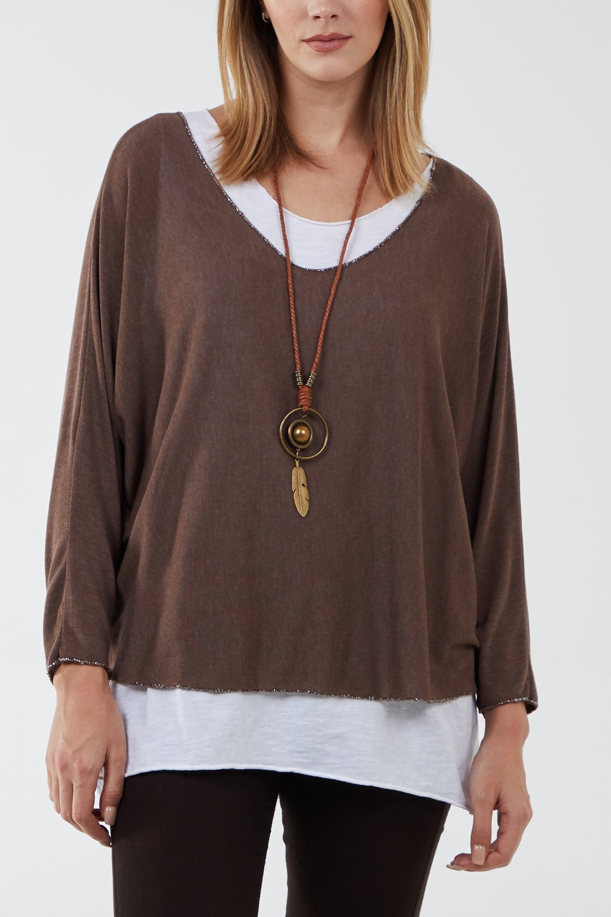 Necklace Double Layer Top