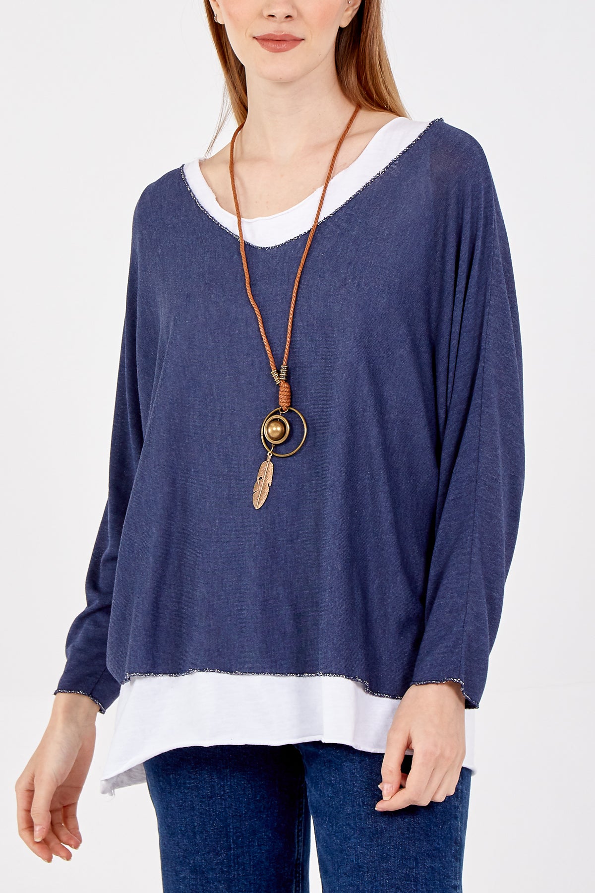 Necklace Double Layer Top