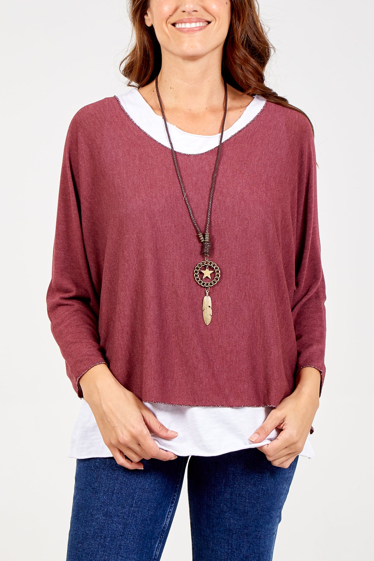 Necklace Double Layer Top