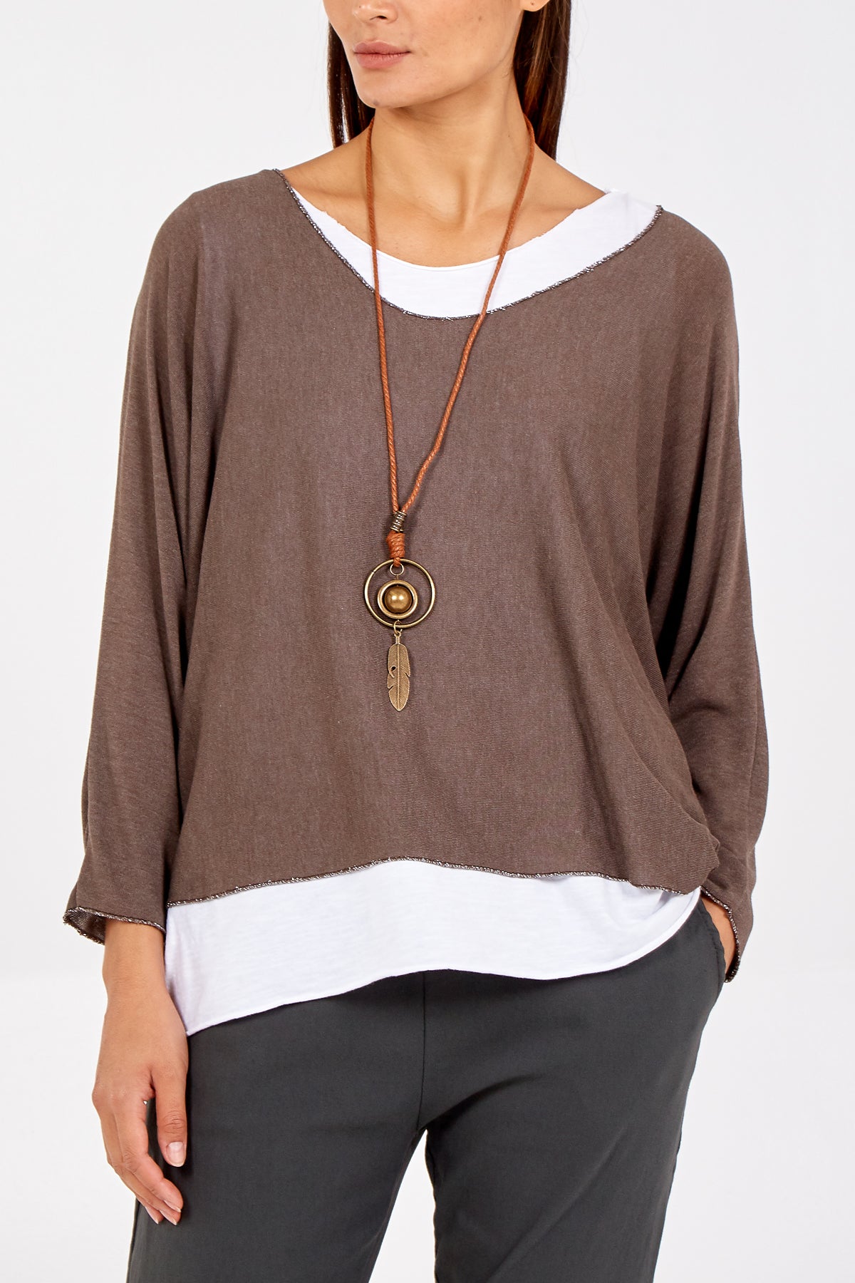 Necklace Double Layer Top