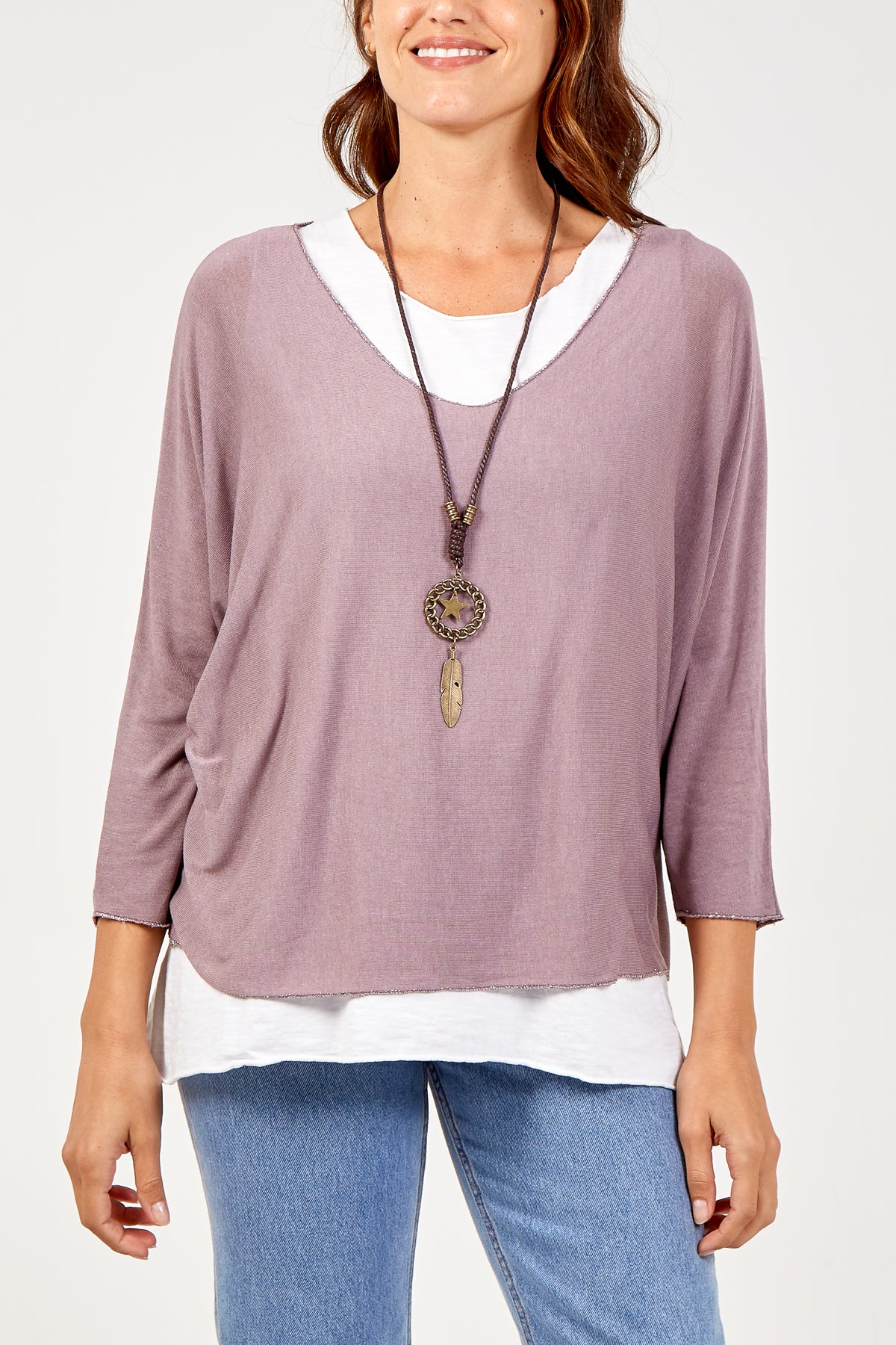 Necklace Double Layer Top