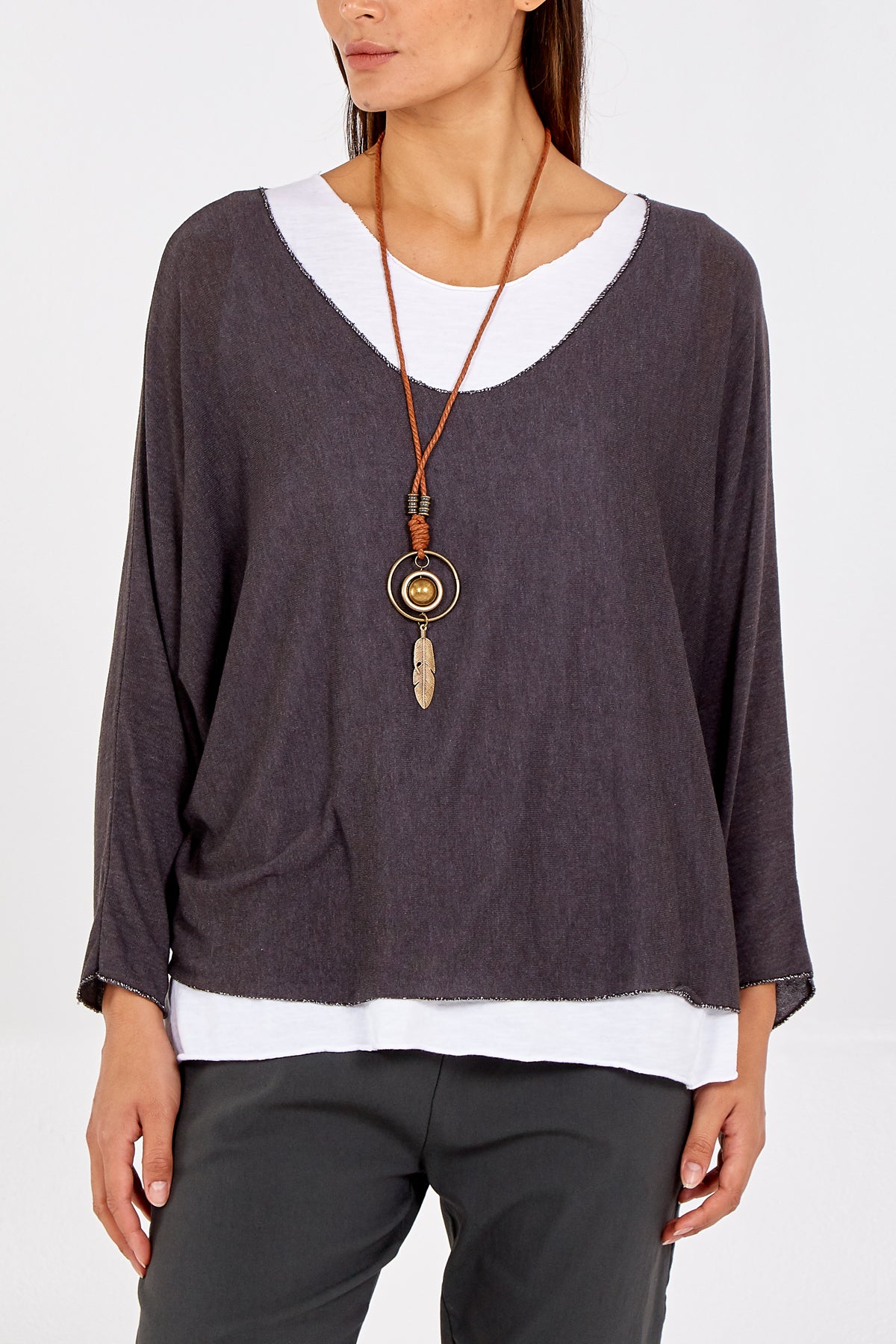 Necklace Double Layer Top