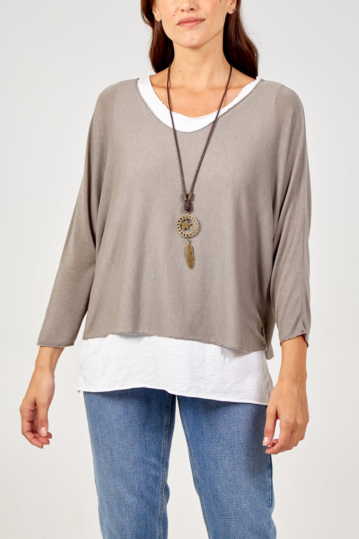 Necklace Double Layer Top