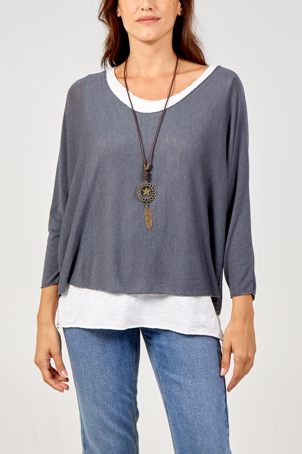 Necklace Double Layer Top