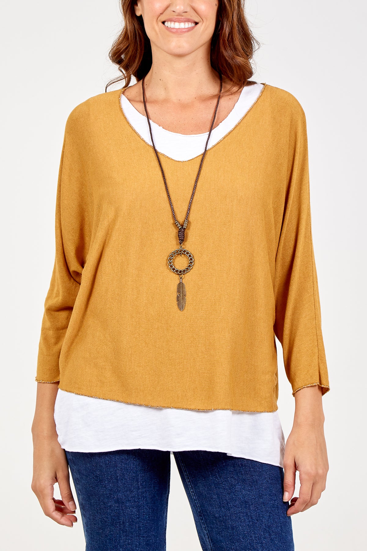 Necklace Double Layer Top