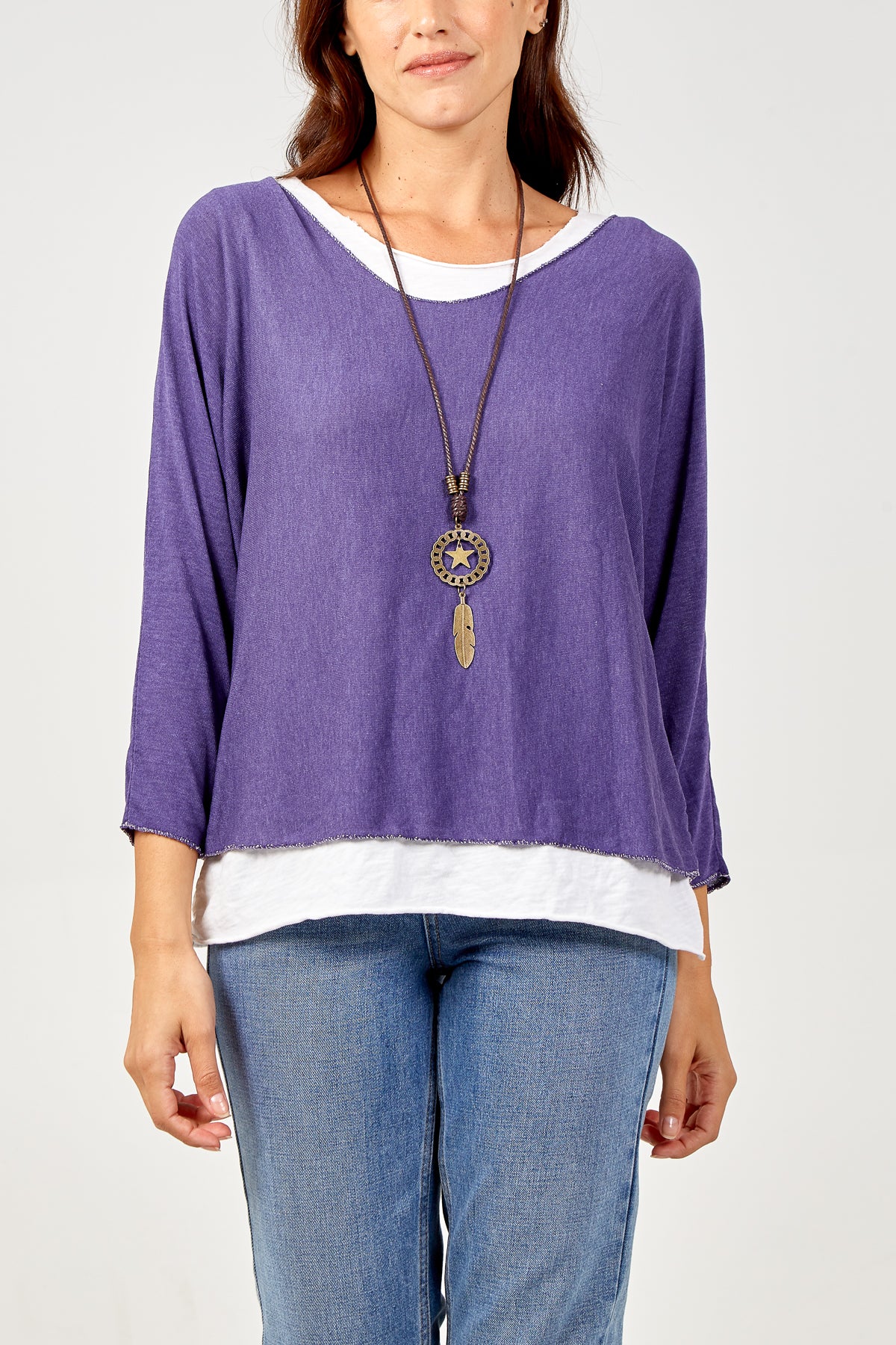 Necklace Double Layer Top