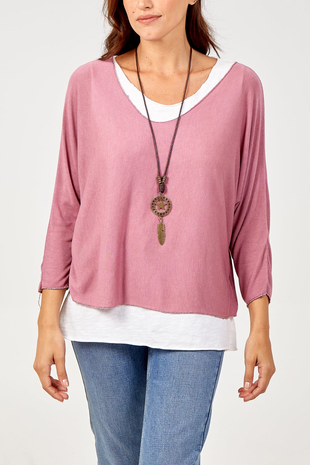Necklace Double Layer Top