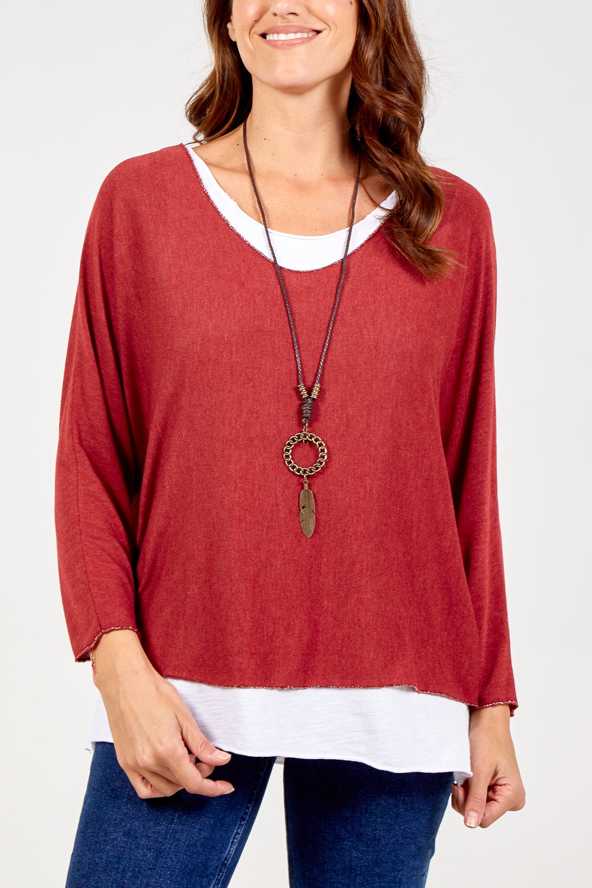 Necklace Double Layer Top