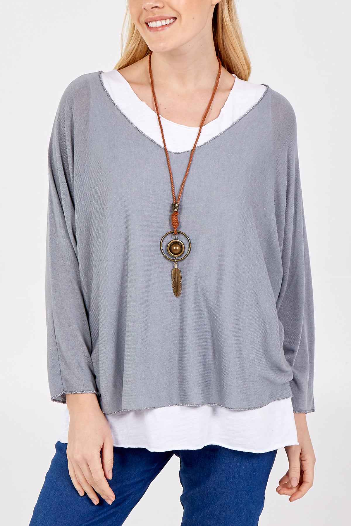 Necklace Double Layer Top