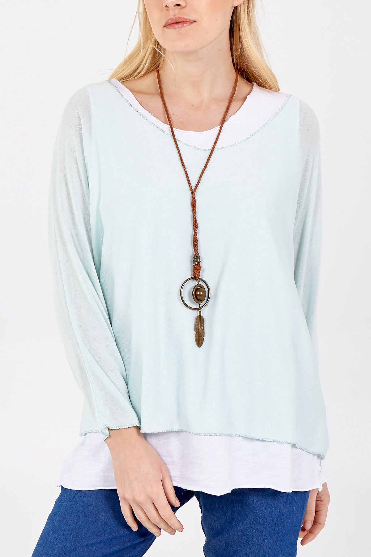 Necklace Double Layer Top
