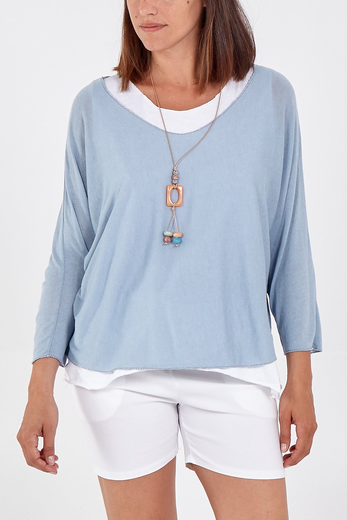 Necklace Double Layer Top