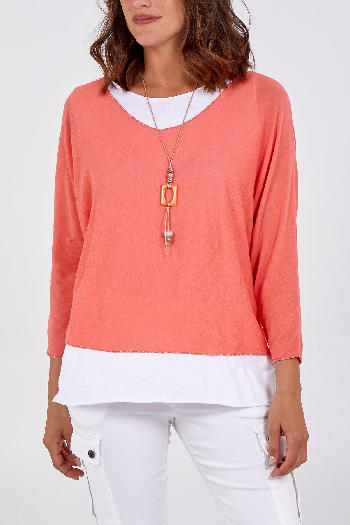 Necklace Double Layer Top