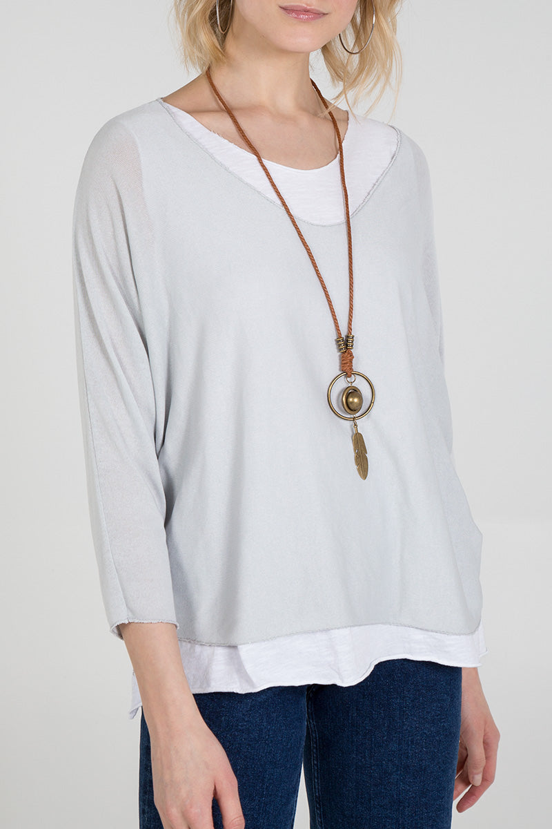 Necklace Double Layer Top