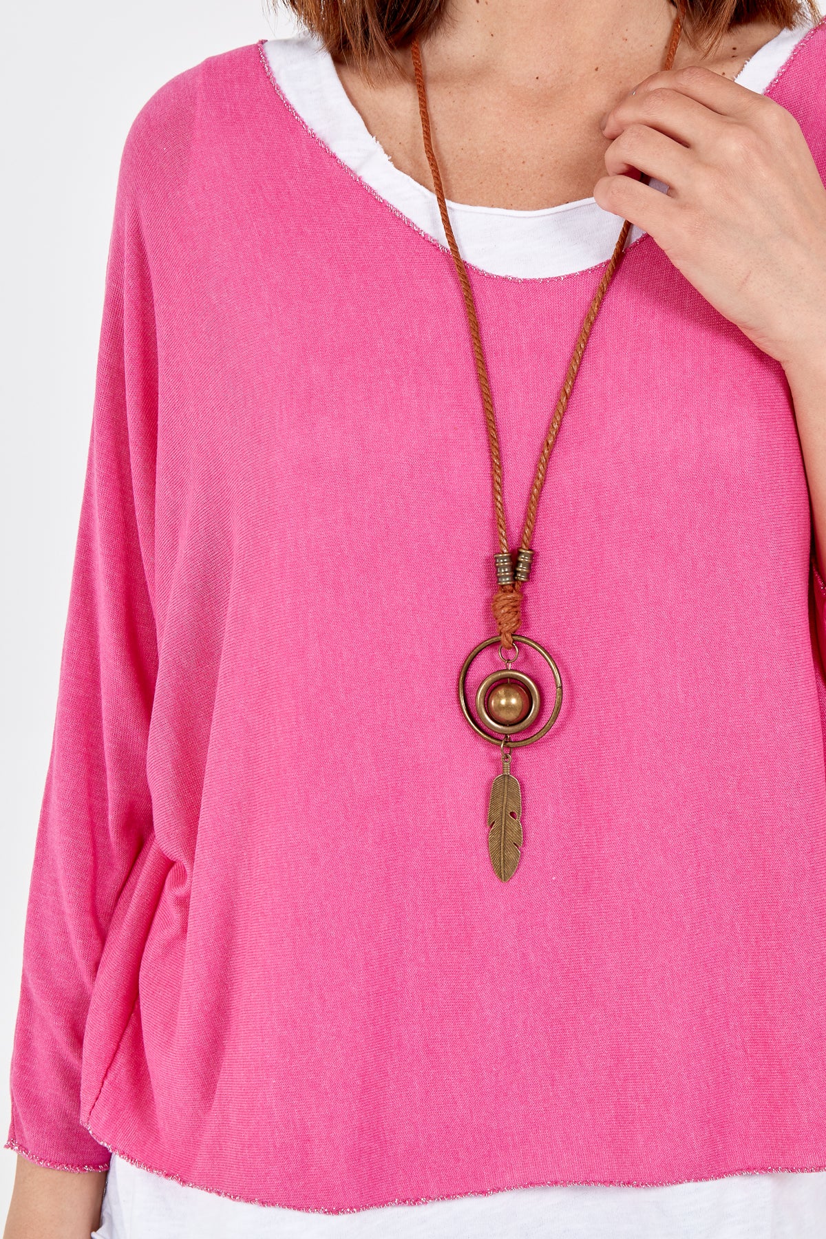 Necklace Double Layer Top