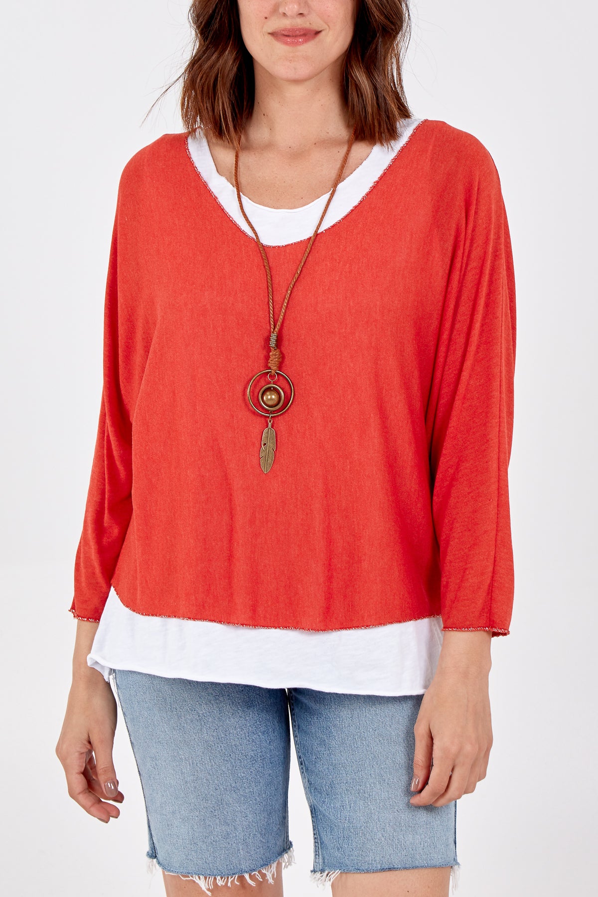 Necklace Double Layer Top