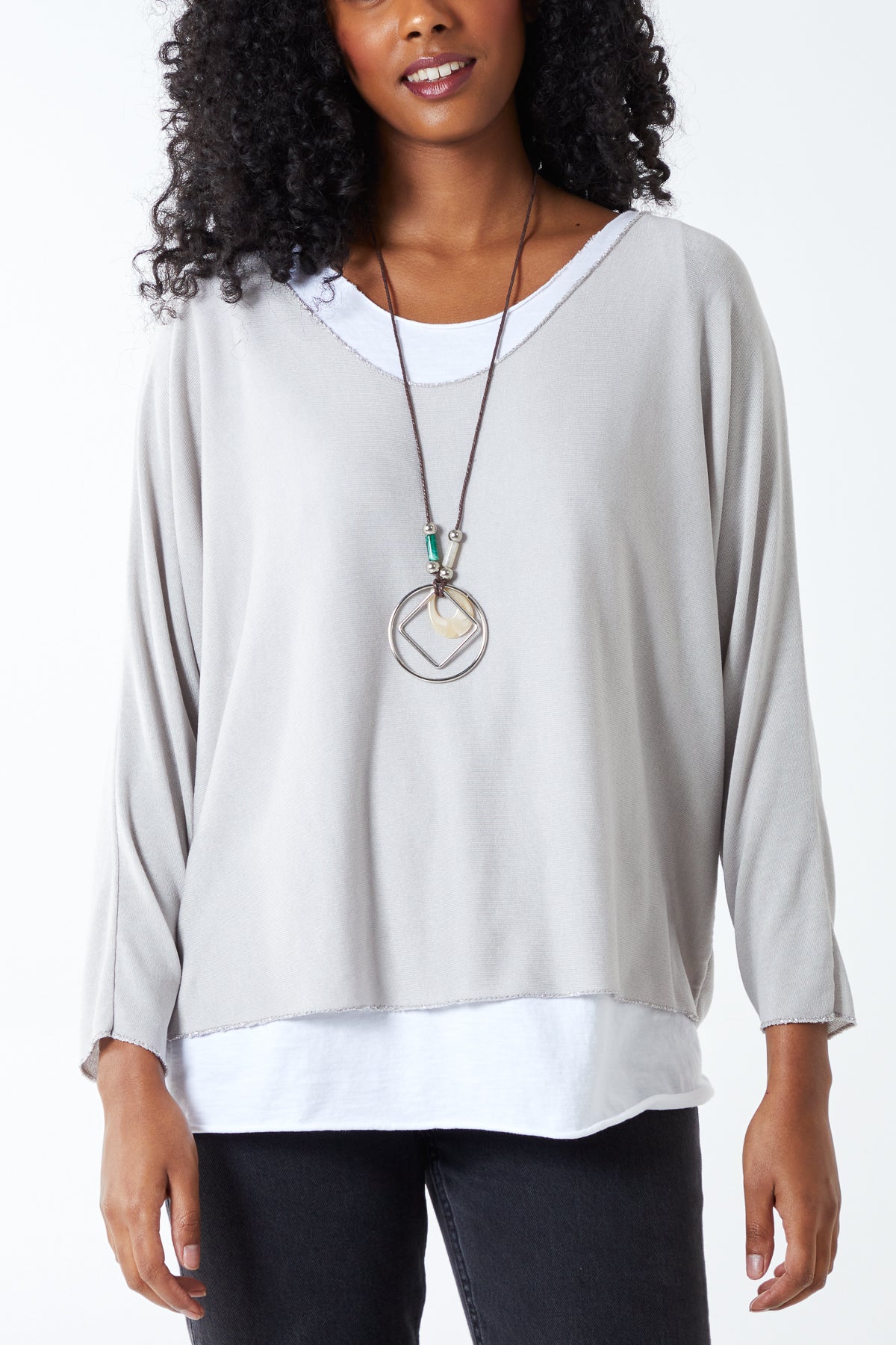 Necklace Double Layer Top