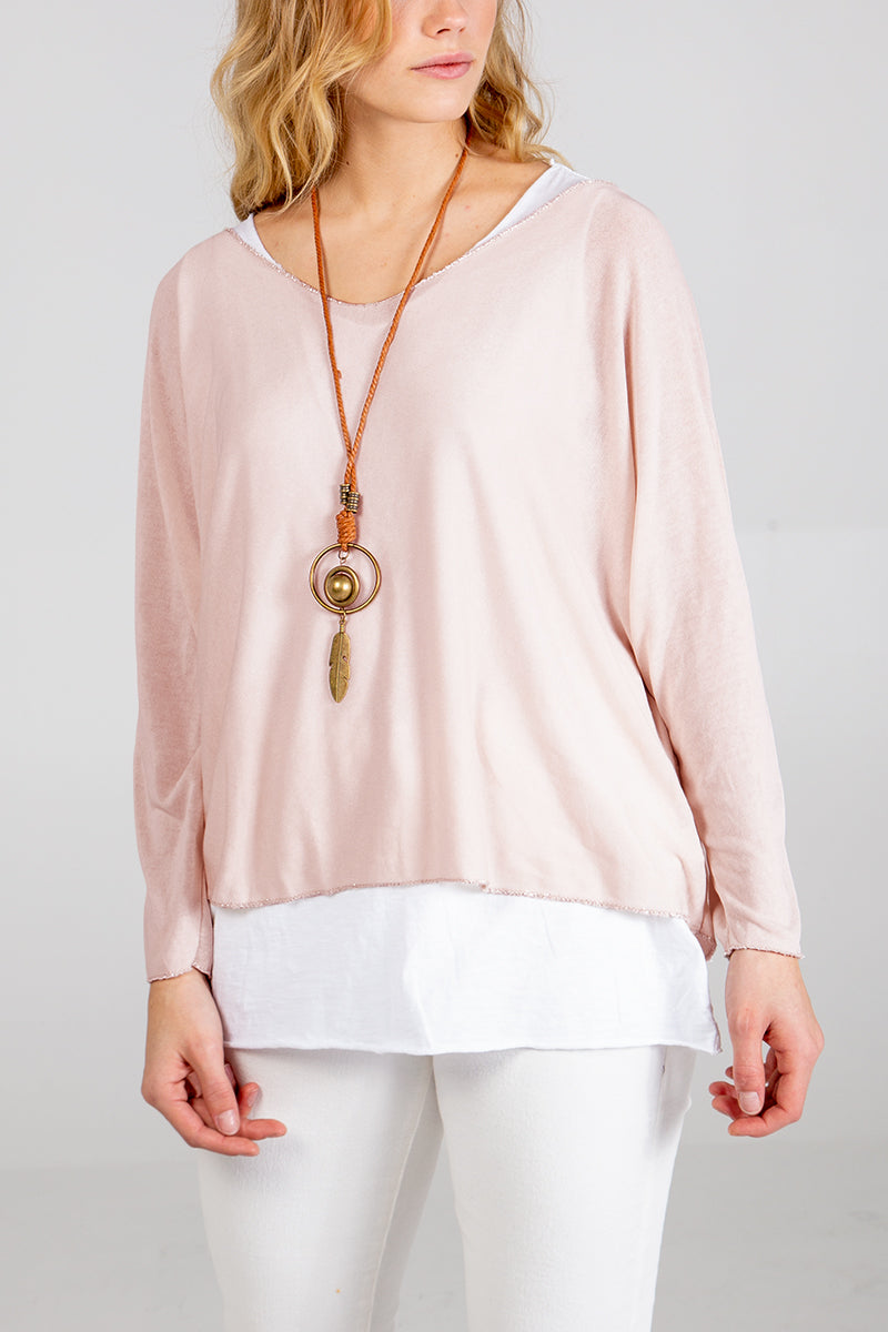 Necklace Double Layer Top