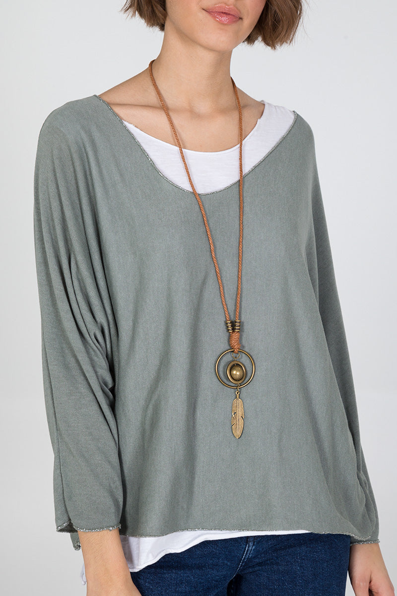 Necklace Double Layer Top