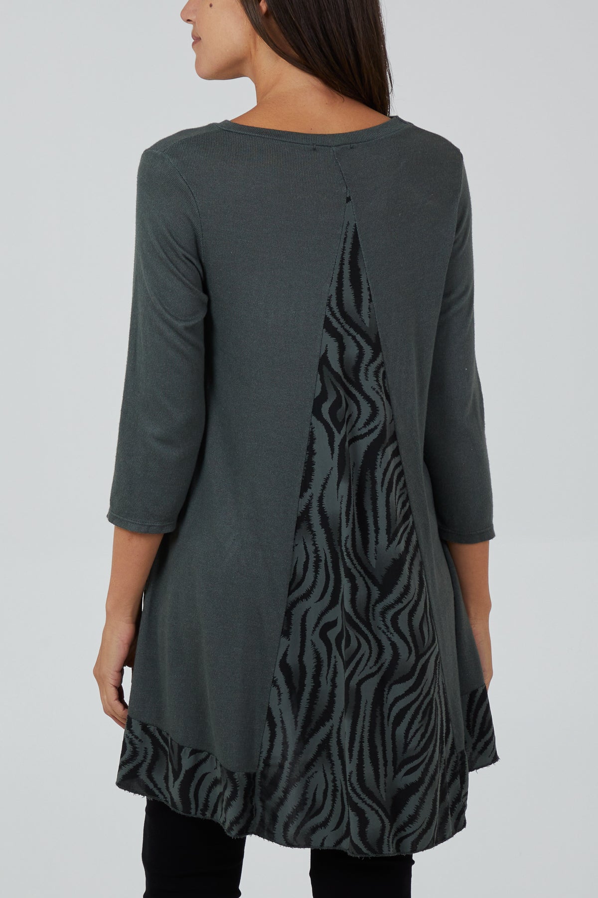 Oversized Zebra Insert Jumper