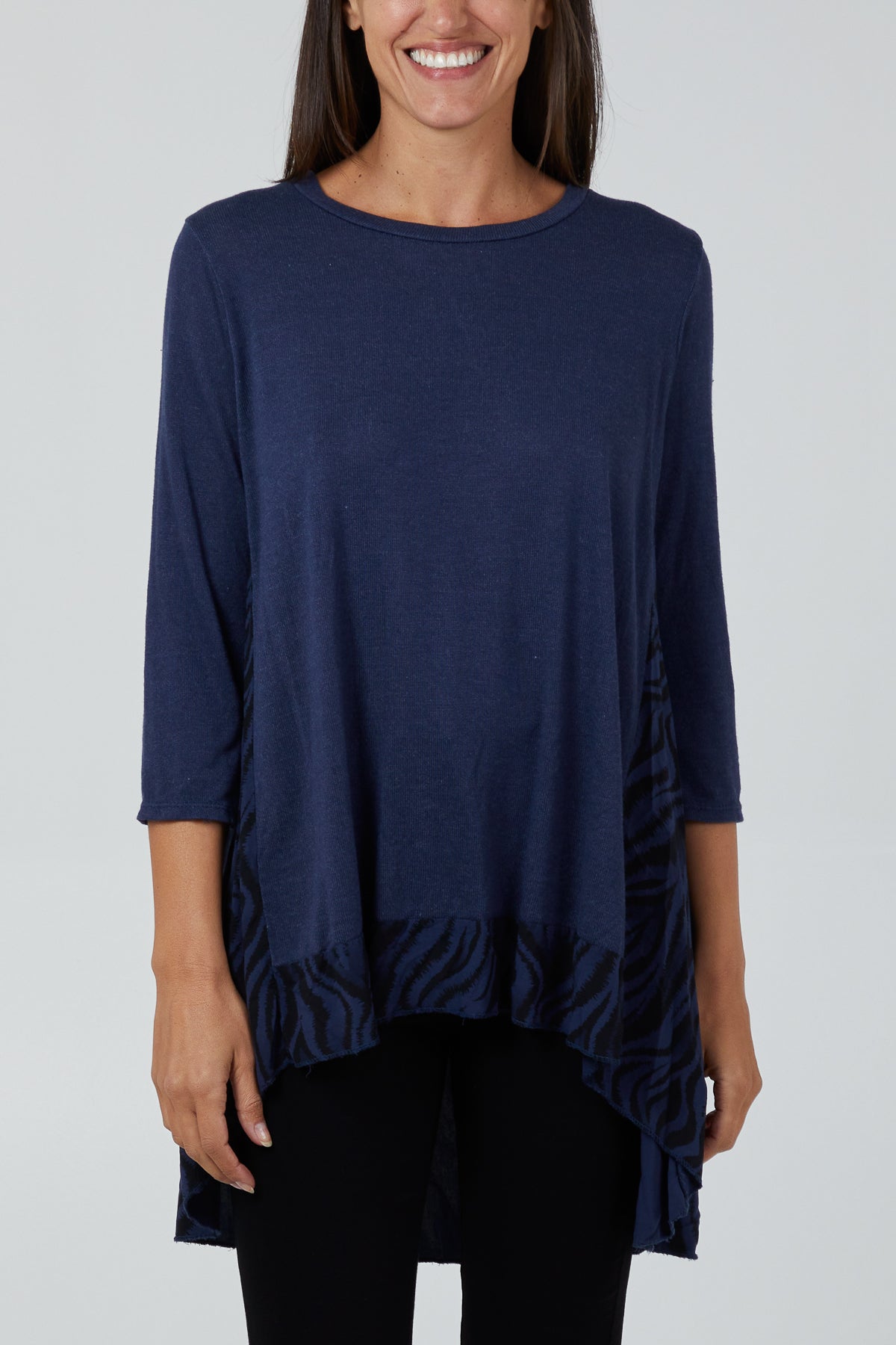 Oversized Zebra Insert Jumper