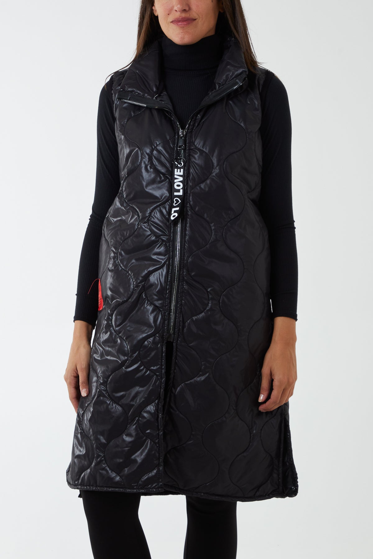 Onion Quilted 'Love' Zip Gilet