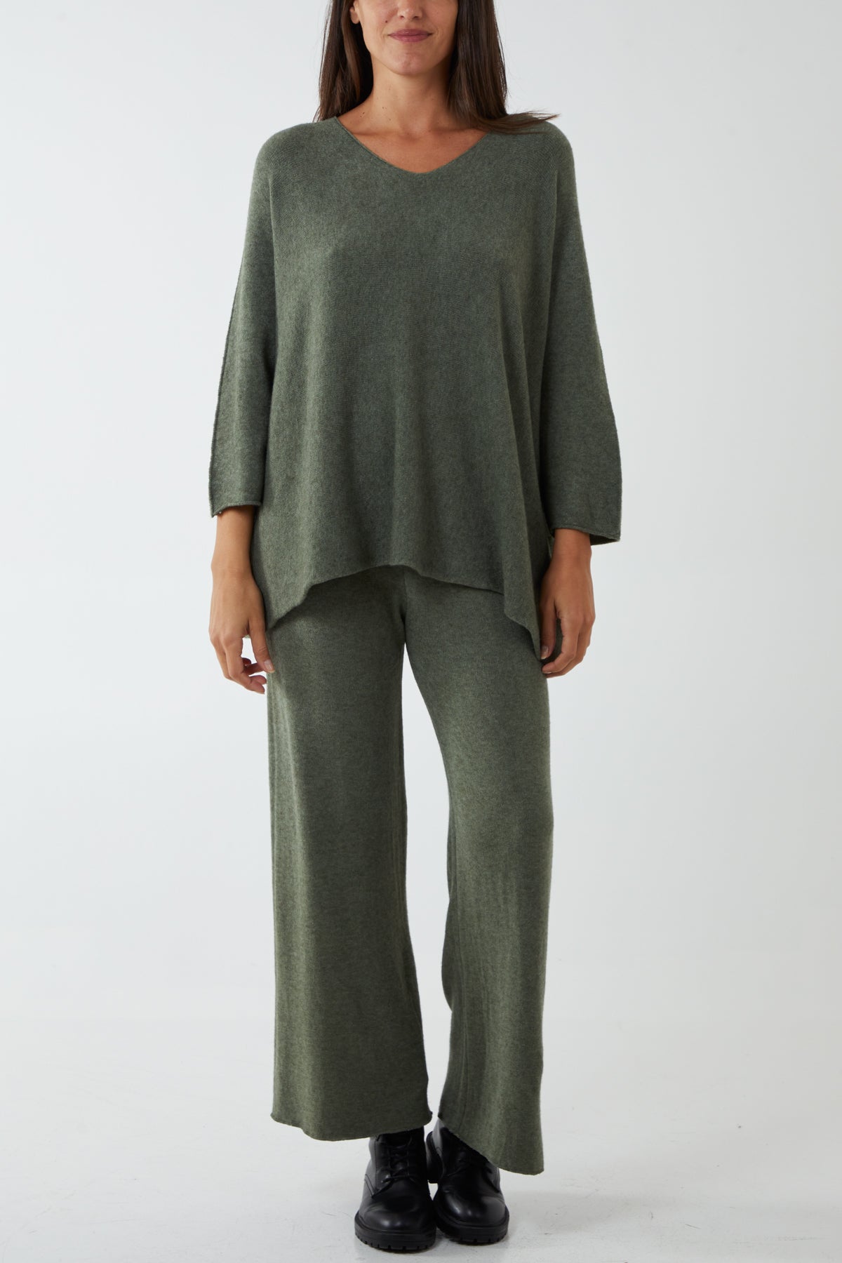 V-Neck Soft Touch Lounge Set