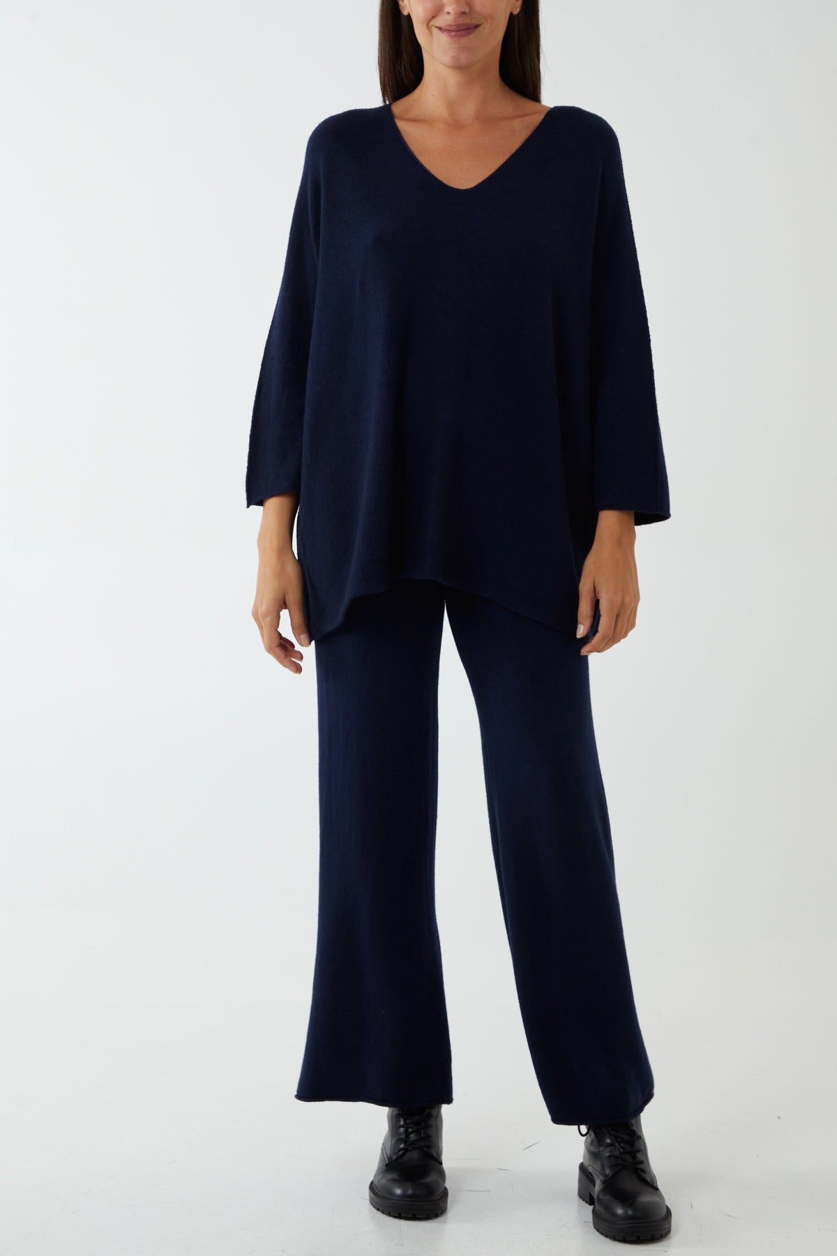 V-Neck Soft Touch Lounge Set