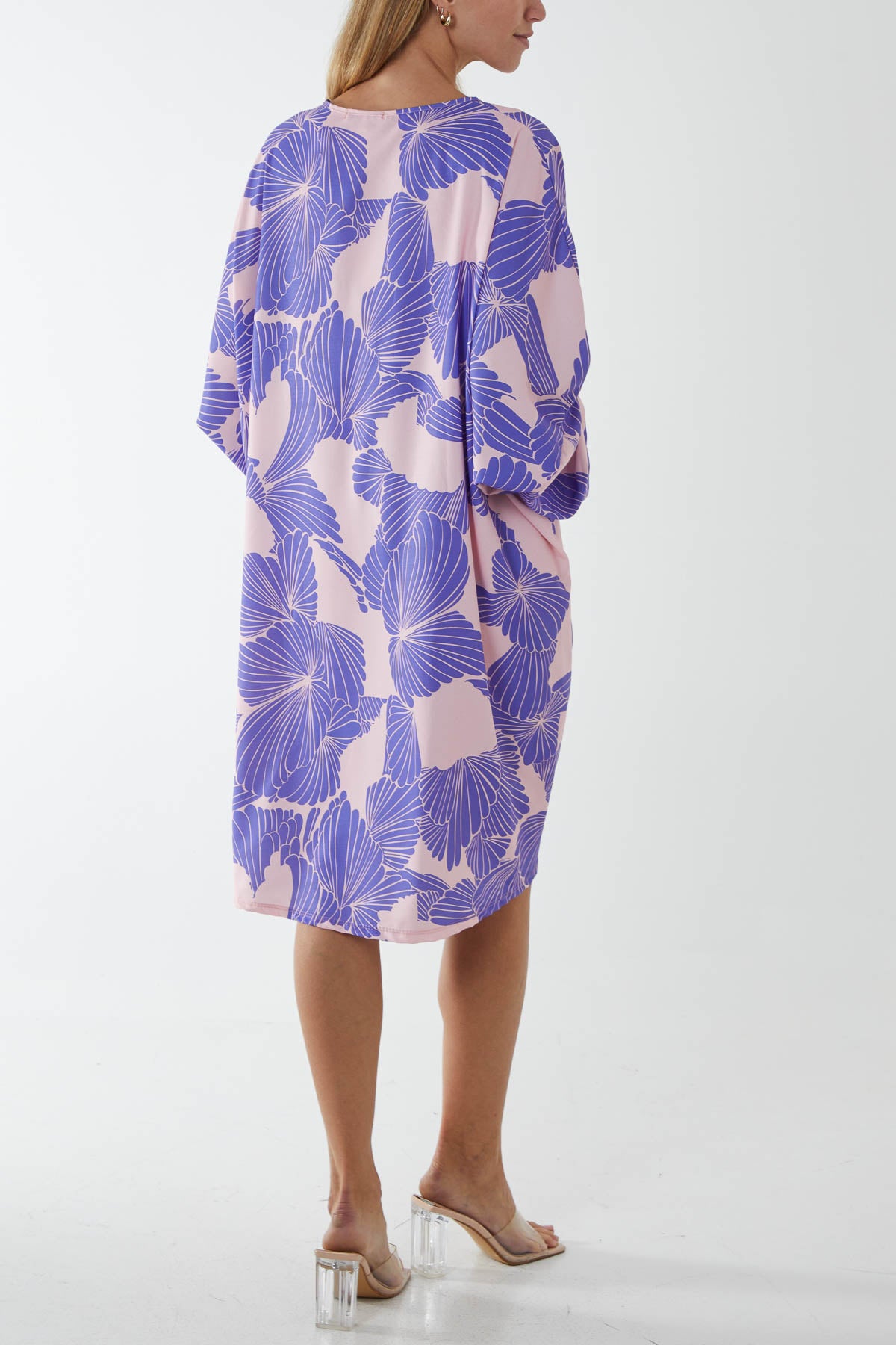 Floral Twisted Front Midi Dress