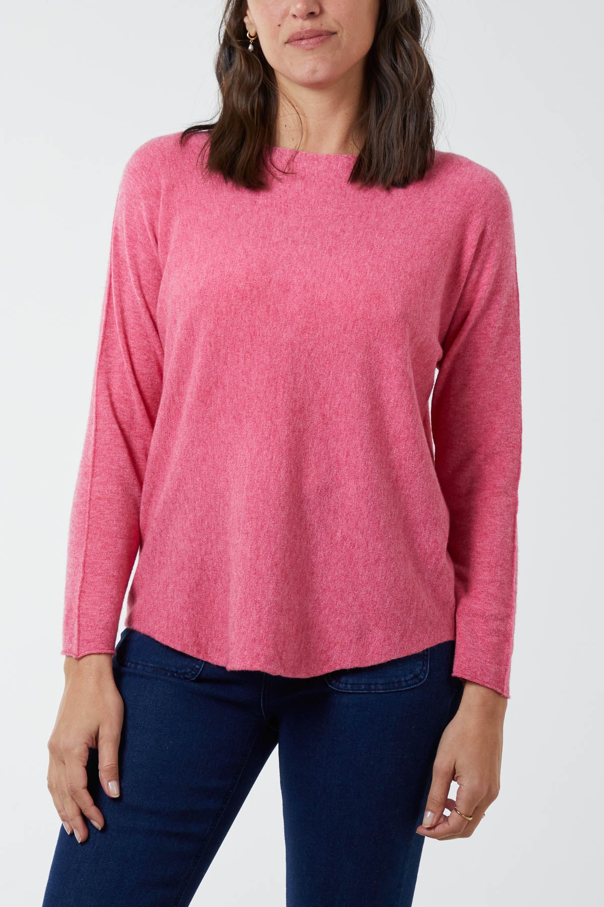 Round Neck Fine Knit Jumper