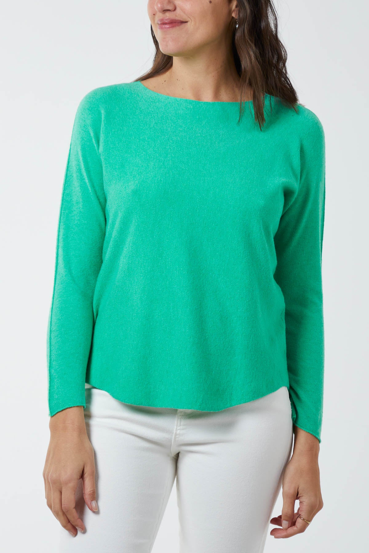 Round Neck Fine Knit Jumper