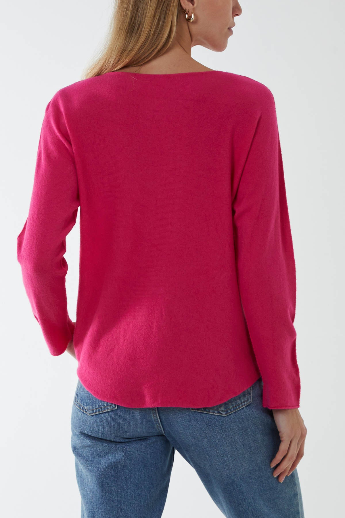 Round Neck Fine Knit Jumper
