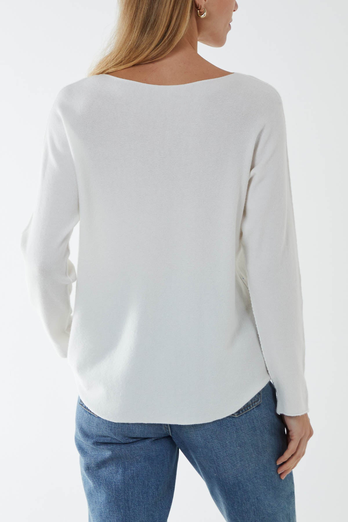 Round Neck Fine Knit Jumper