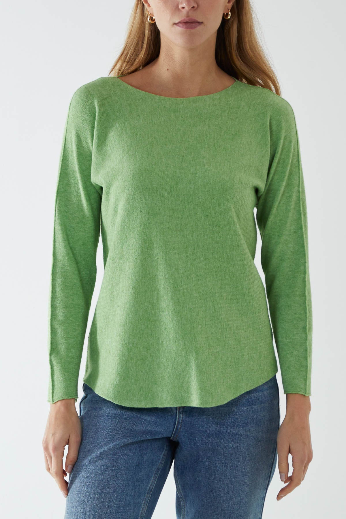 Round Neck Fine Knit Jumper