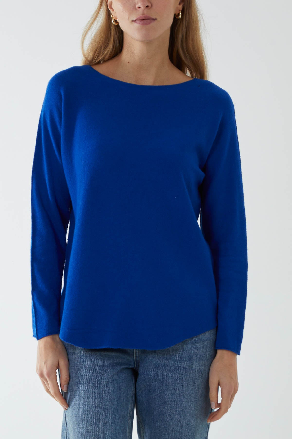 Round Neck Fine Knit Jumper