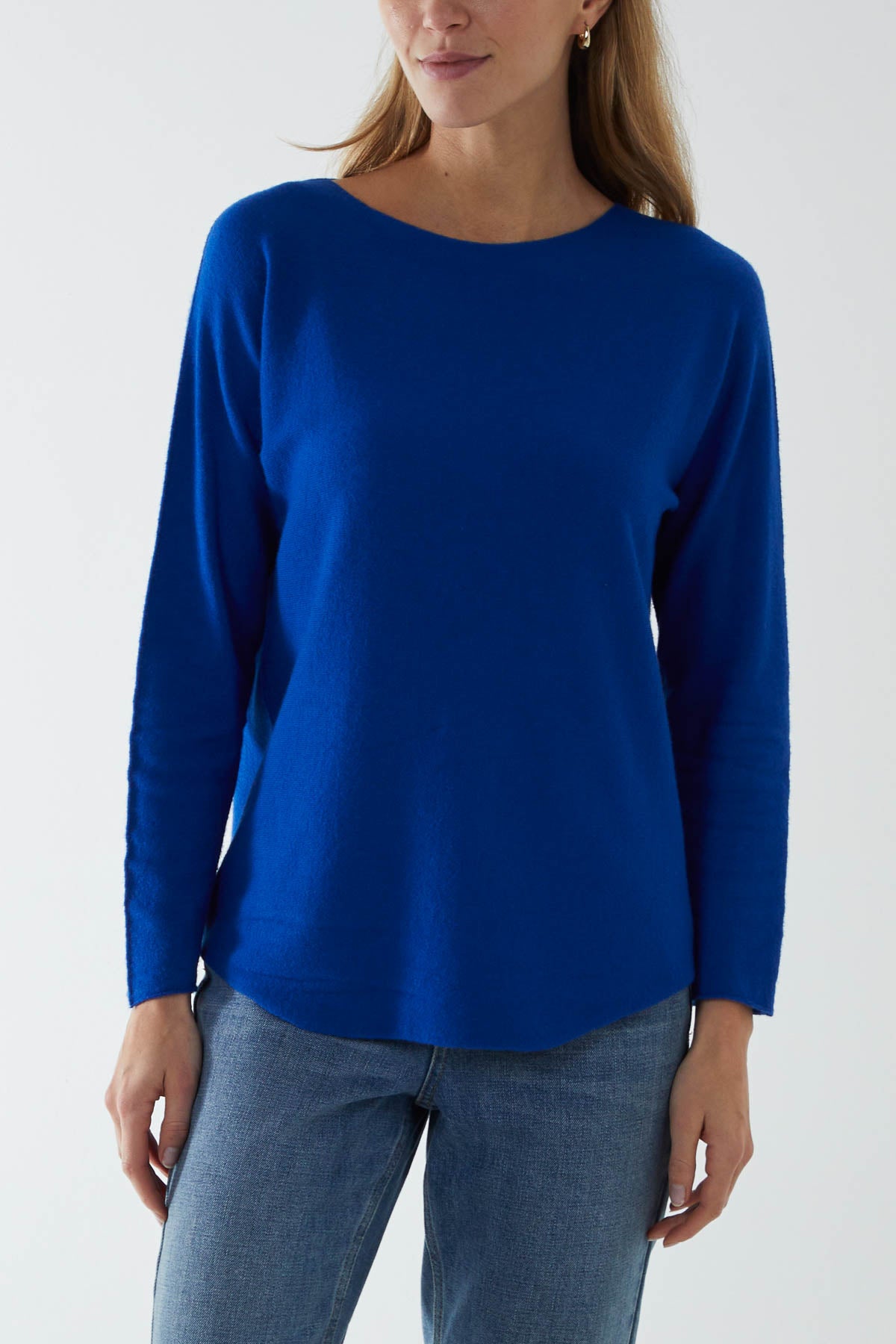 Round Neck Fine Knit Jumper